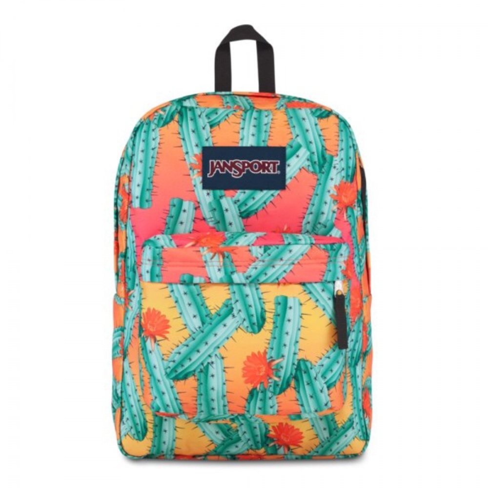 NWT JanSport Superbreak Cactus Flowers Backpack